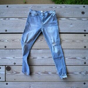 KanCan Light Blue Distressed Boyfriend Jeans